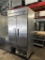 True 2 Door Refrigerator w/Digital Thermostat