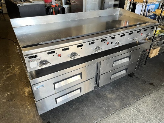 Avantco 72" 4 Drawer Refrigerated Chef Base