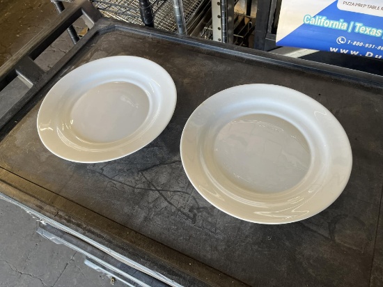 Round White Dining Plate