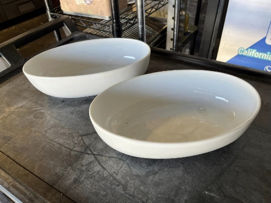 Oval White Dish