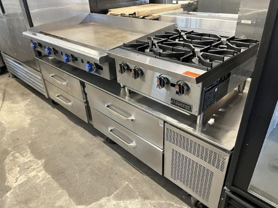 Randell 82” Refrigerated 4 Drawer Chef Base