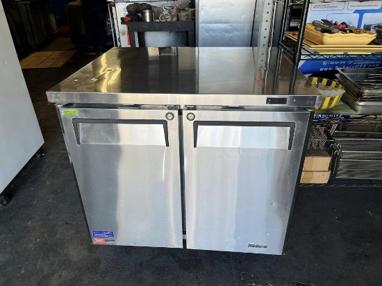 Turbo Air 36" 2 Door Worktop Freezer