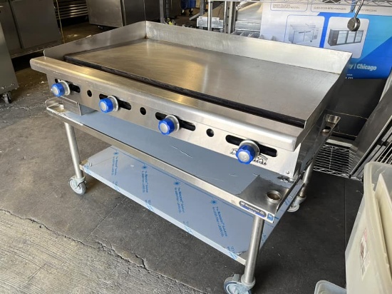 Imperial 48" Gas Countertop Griddle Stand not included