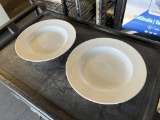 Round White Dining Plates