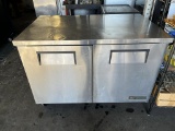 True 2 Door Worktop Refrigerator