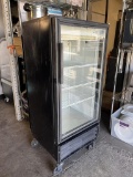 True Single Glass Door Refrigerator (Short, Low Profile) On casters