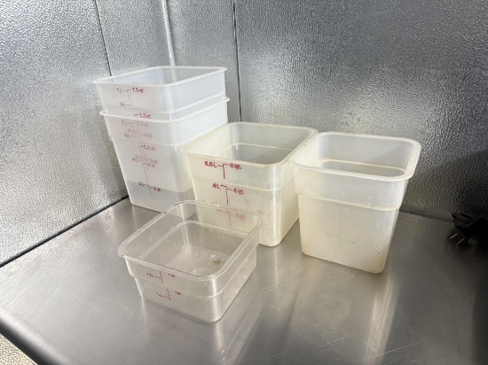 Lot of Small Poly Storage Containers
