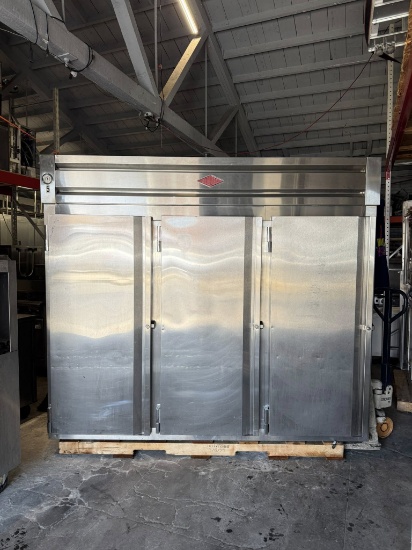 Utility 3 Door Reach in Refrigerator w/S.S Shelving TESTED & WORKING