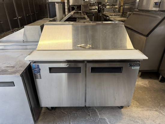Dukers 48" 2 Door Megatop Prep Table TESTED & WORKING