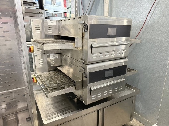 Ovention DOUBLE DECK C2000 20" Electric Countertop Conveyor Oven - 208-240v/3ph TESTED & WORKING
