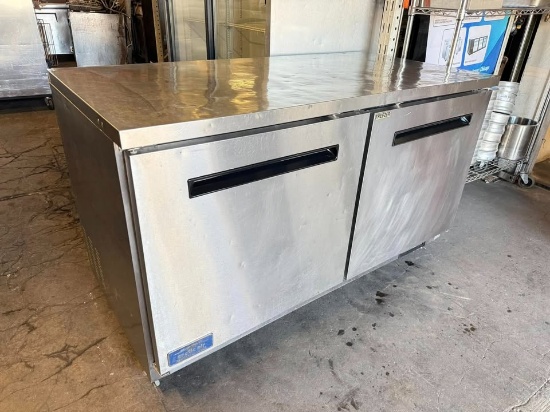 Artic Air 60" 2 Door Worktop Freezer TESTED & WORKING