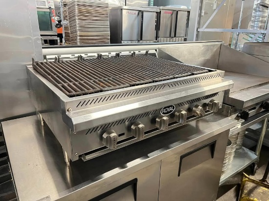 Royal 36” Countertop Gas Charbroiler TESTED & WORKING