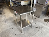 Trinity All S.S 24” W X 24” D X 35” H Worktop Table