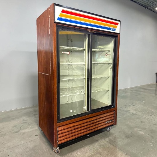 True Model GDM-45 2 Sliding Glass Door Refrigerator