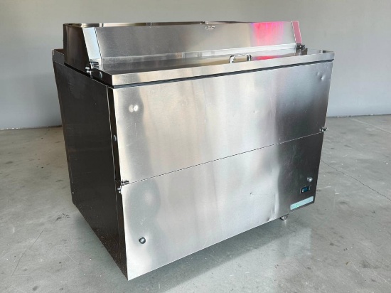 2021 True TMC-49-S-SS-HC 49 1/4" One Sided Milk Cooler with