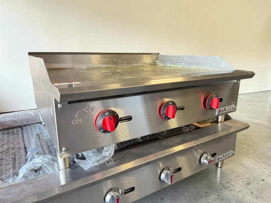 Kintera 36" Countertop Thermostatic Gas Griddle