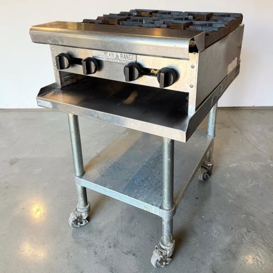 American Range Countertop 4 Burner Gas Range