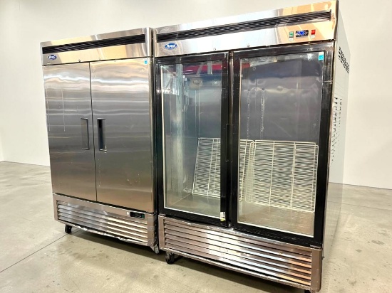 Atosa MCF8707GR 54-2/5 Inch 2 Door Refrigerator Merchandiser