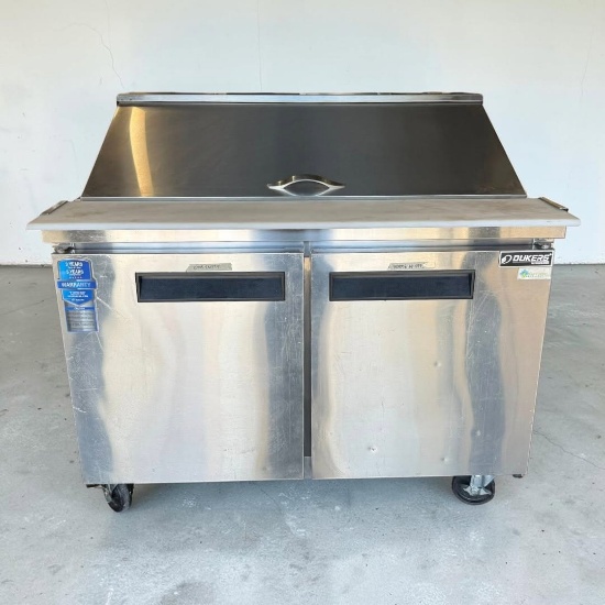 Dukers Model DSP48-18M-S2 Mega Top 2 Door Sandwich/Salad Prep Table