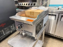 NEW Dukers DCGM12 12" Gas Griddle w/ Manual Controls - 3/4" Steel Plate, Convertible