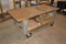 6' WOOD ROLLING SHOP TABLE