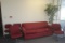 Sleeper Sofa w/4 Chairs & Plant