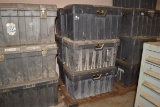 (6) HVY DTY STORAGE BOXES (EMPTY)