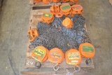PALLET OF CHAIN FALLS - BUDGIT 1 TONS