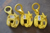 (3) 3 TON  PLATE CLAMPS
