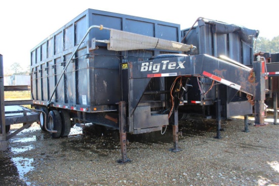 BIG TEX  20' Debris Dump Trailer, Electric Tarp, Controls, Tandem Axles  ~