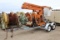 VERSALIFT TOWABLE MANLIFT . Trailer Mounted, Diesel Engine, Tandem Axles, NO TITLE ON TRAILER  ~
