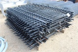 LOT OF IRON FENCING . ~