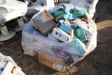 PALLET OF TOASTERS, COFFEE MAKERS, HEATERS . ~