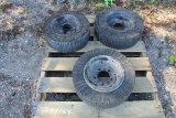 PALLET OF (3)TAIL WHEELS . ~