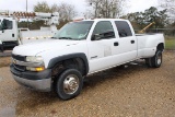 CHEVROLET 3500 Dually, Crew Cab, Rails for Hitch, Gas Engine, Automatic Transmission, Single Axle  ~