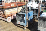MILLER DELTAWELD 451 SALVAGE, Electric w/ Wire Feeder, Wheel Mounted, FLOODED ITEM  ~