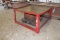 METAL TABLE W/OIL CATCH DRUM