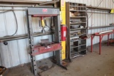 RAMCO RP55, 55 TON CAP DRILL PRESS (S/N 2476) & METAL SHELF W/CONTENTS