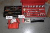 MISC LOT OF HAND TOOLS, SOCKETS, ETC…