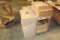 LOT OF WOOD CRATES, STOOL, STAND