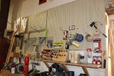 CONTENTS OF WALL (WOOD WORKING TOOLS & ROUTER BITS)