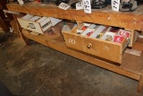 CONTENTS OF DRAWS AND SHELVES BELOW ( HAND TOOLS, DRILL BITS, ETC…)