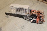 ELECTRIC BLOWER W/EXT CORD & ELECTRIC HEATER