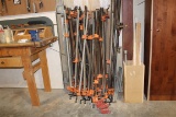 LARGE LOT OF PIPE CLAMPS