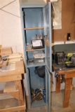 LOCKER W/WELDING TOOLS, HAND TOOLS & DRILL BITS