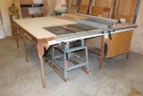 WOOD WORKING TABLE W/DELTA CONTRACTORS SAW
