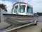 PULLED FROM THE AUCTION 20' SCULLY ALUM. CREW BOAT W/TWIN 200 YAMAHAS