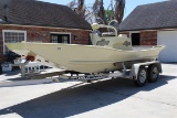 19' MUD BOAT, 450HP ENGINE W/20 HRS ON NEW ENGINE