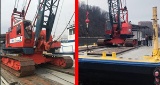 Combination lot of 113 & 114 (100'x38'x7' Crane Barge & Koehring 665 Crane Package )