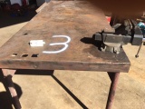 Metal Table With Vise